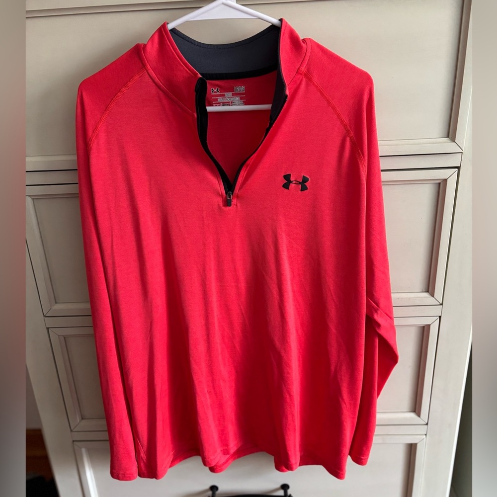 Under Armour Red Quarter-Zip Pullover